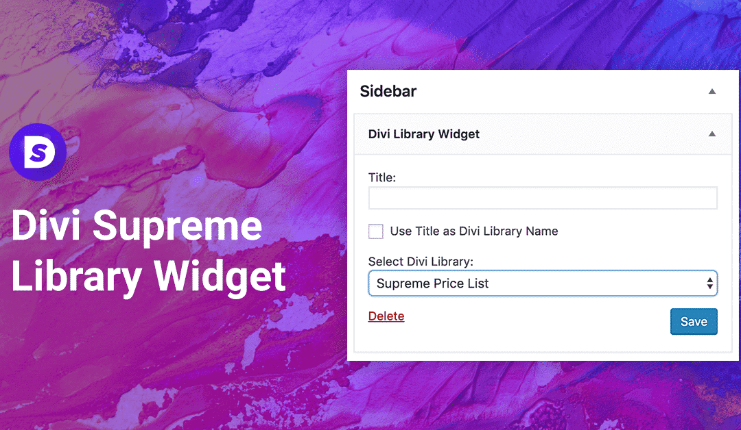 How to Add Divi Library Layouts to Your Widget Areas