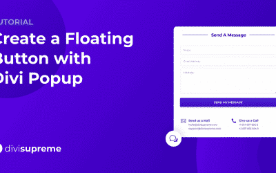 Create a Floating Button with Divi Popup