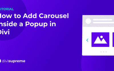 How to Add Carousel Popup in Divi