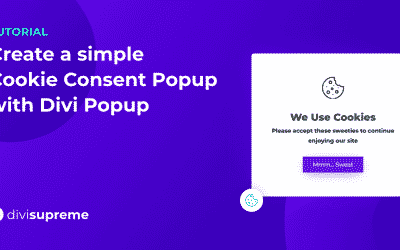 How to Create a Cookie Consent Popup using Divi Popup Extension