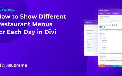 How to Show Different Restaurant Menus for Each Day in Divi