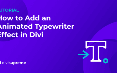 How to Add an Animated Typewriter Effect in Divi