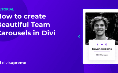 How to create Beautiful Team Carousels in Divi