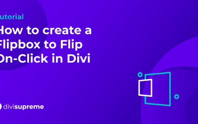 How to create a Flipbox to Flip On-Click in Divi