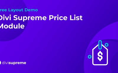 Free Layout Demo: Divi Supreme Price List Module