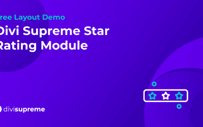 Free Layout Demo: Divi Supreme Star Rating Module