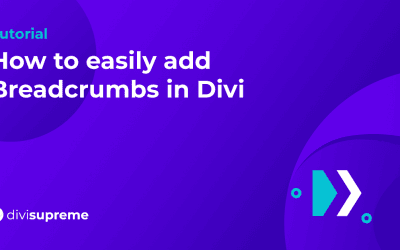 How to easily add Breadcrumbs in Divi