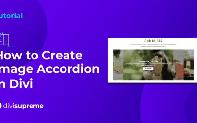 How to create Image Accordion in Divi