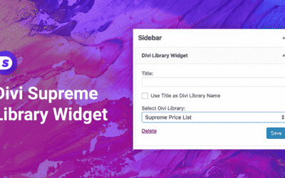 How to Add Divi Library Layouts to Your Widget Areas