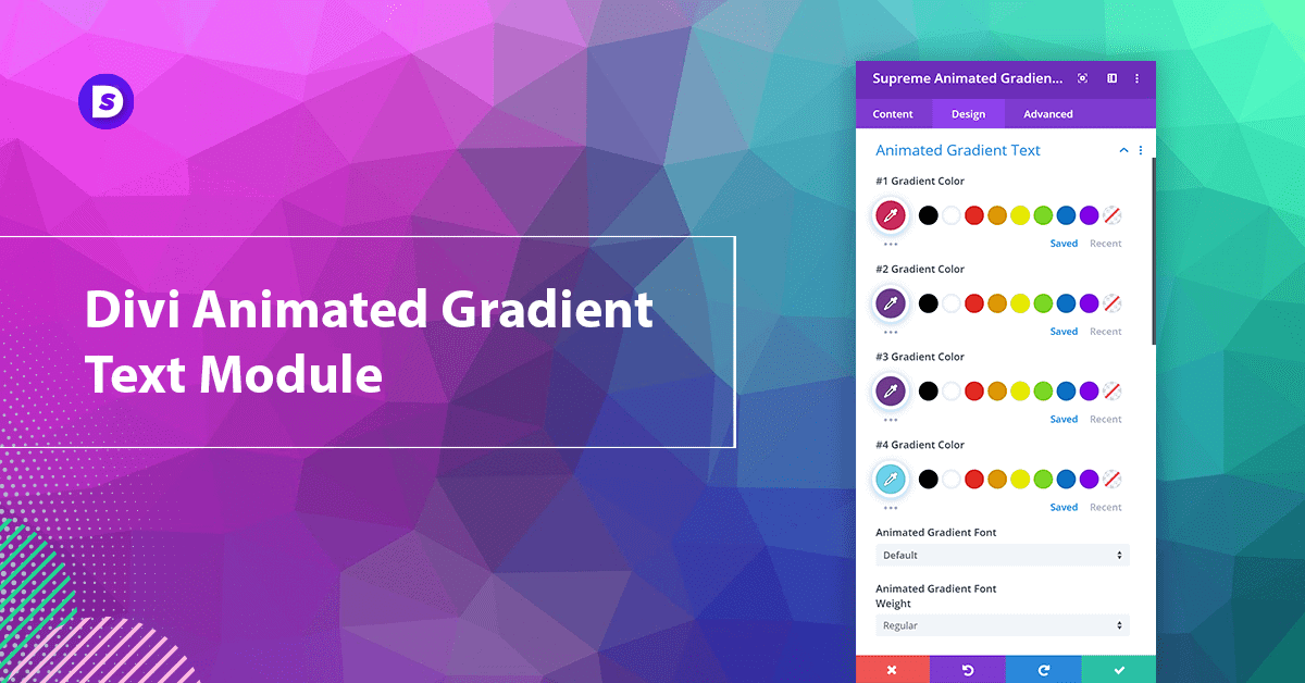 Animated Gradient Text Module – Divi Supreme