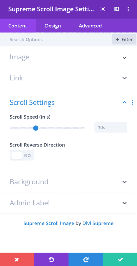 Scroll Image Module – Divi Supreme