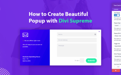 How to Create Beautiful Popup with Divi Supreme