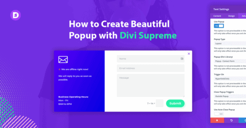 How To Create Beautiful Popup With Divi Supreme – Divi Supreme