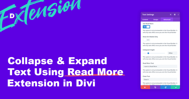 Divi Collapse and Expand Text