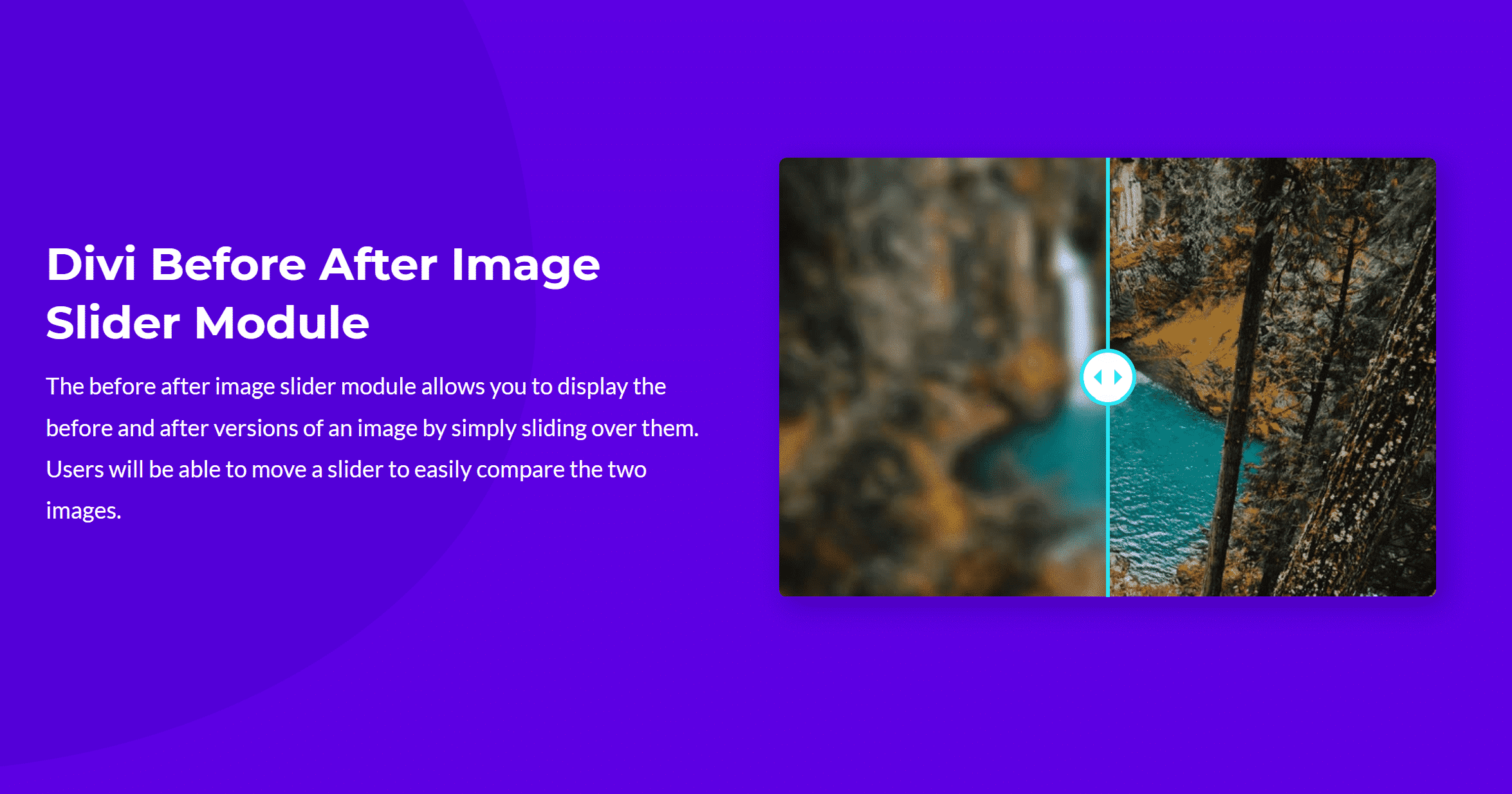 Divi Before After Image Slider Module – Divi Supreme