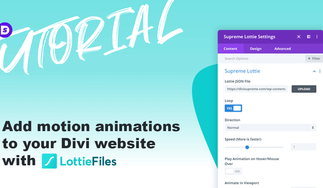 How to add Motion Animations to your Divi website with LottieFiles