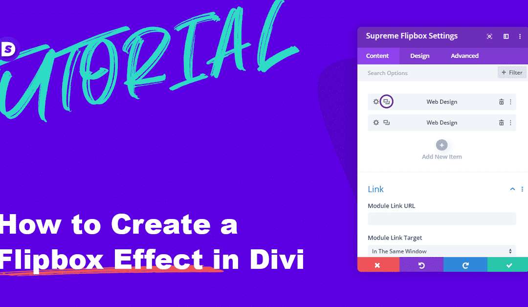 How to create a Flip box Effect in Divi
