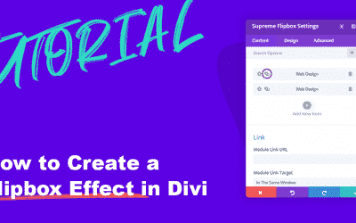 How to create a Flip box Effect in Divi