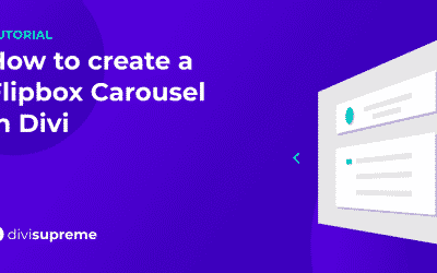 How to create a Flipbox Carousel in Divi