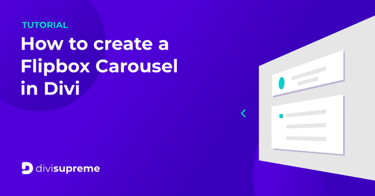 Divi Flip box Carousel