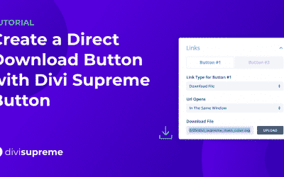 How to Create a Direct Download Button with Divi Supreme Button Module