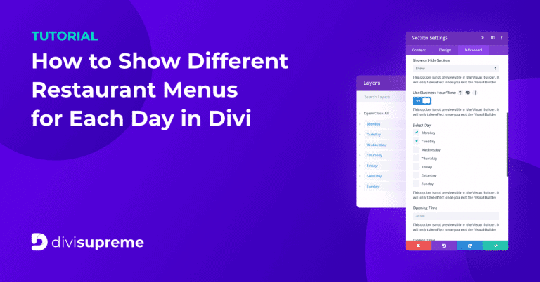 Show Different Content in Divi