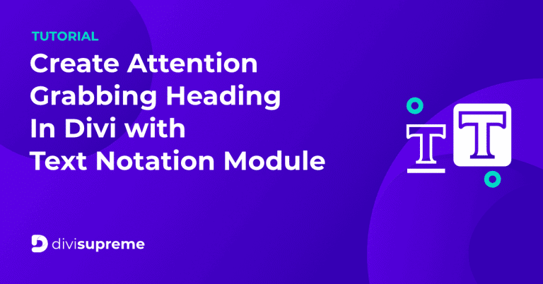 Divi Text Effect
