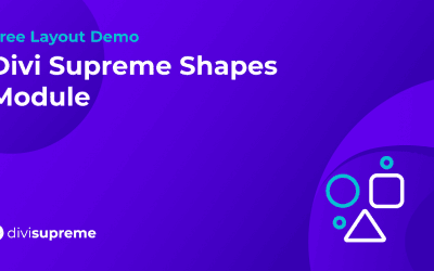 Free Layout Demo: Divi Supreme Shapes Module