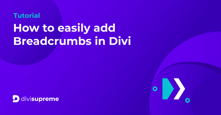How to easily add Breadcrumbs in Divi