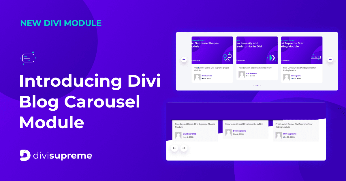 Divi Blog Carousel Module – Divi Supreme