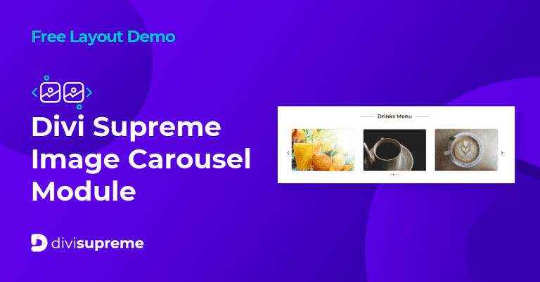 Free Layout Demo Divi Supreme Image Carousel Module