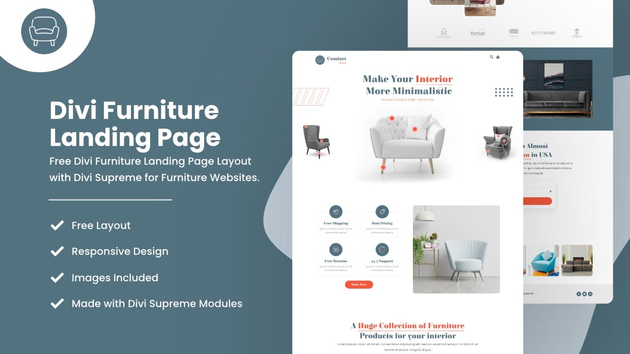 Furniture Divi layout