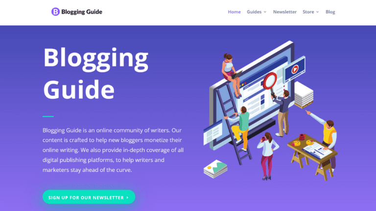 Blogging Guide homepage