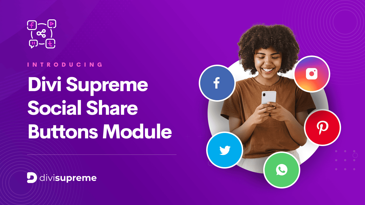 Divi Supreme Social Share Buttons Module – Divi Supreme