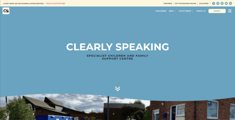 Clearly Speaking homepage