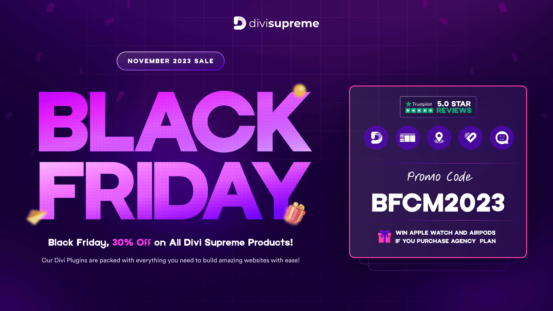 Divi Supreme Black Friday Sale 2023 Divi Supreme