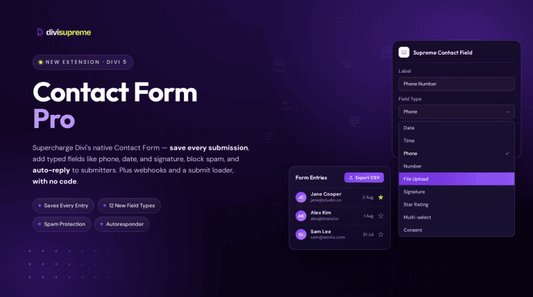 Contact Form Pro for Divi Contact Form Pro for Divi