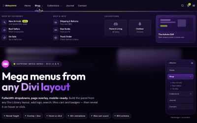 Supreme Mega Menu for Divi: Out of Beta and Rebuilt Native for Divi 5