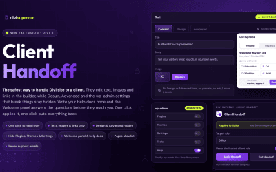 Client Handoff for Divi: One Click to a Client-Safe Site