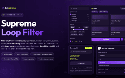 Supreme Loop Filter for Divi: Filter, Sort and Share Any Loop’s Results