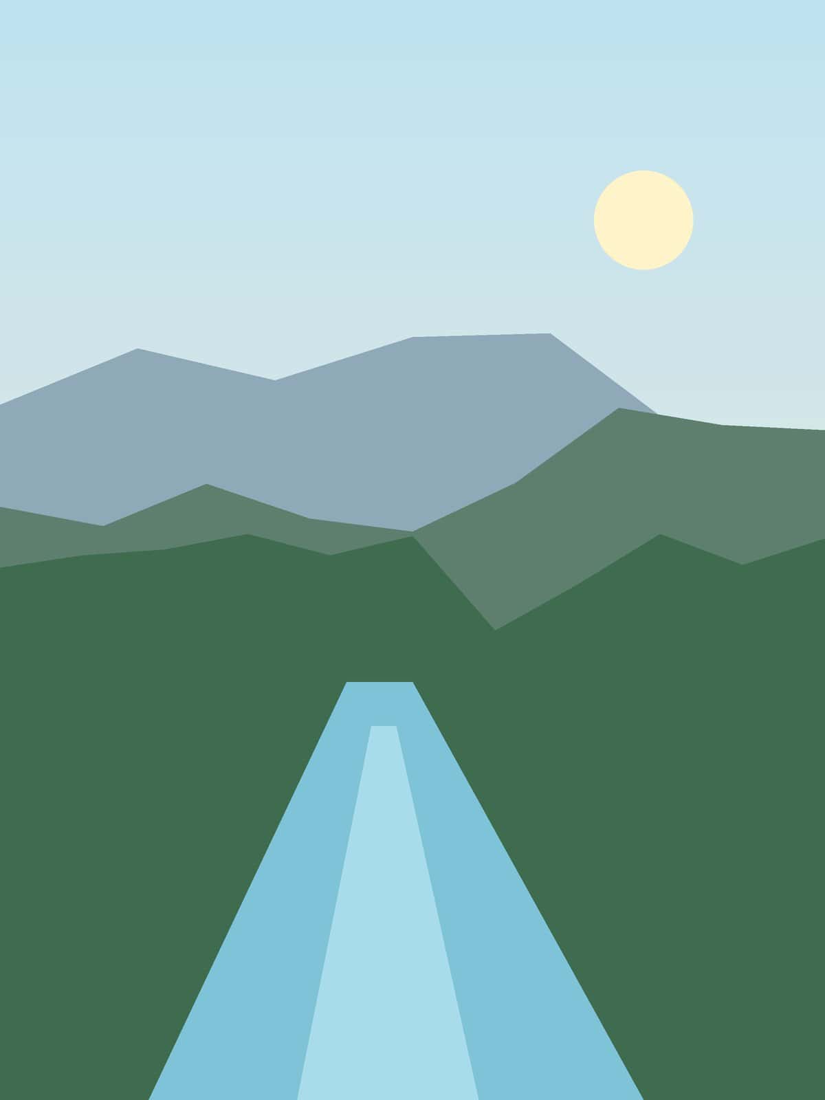 River valley Illustration: river valley