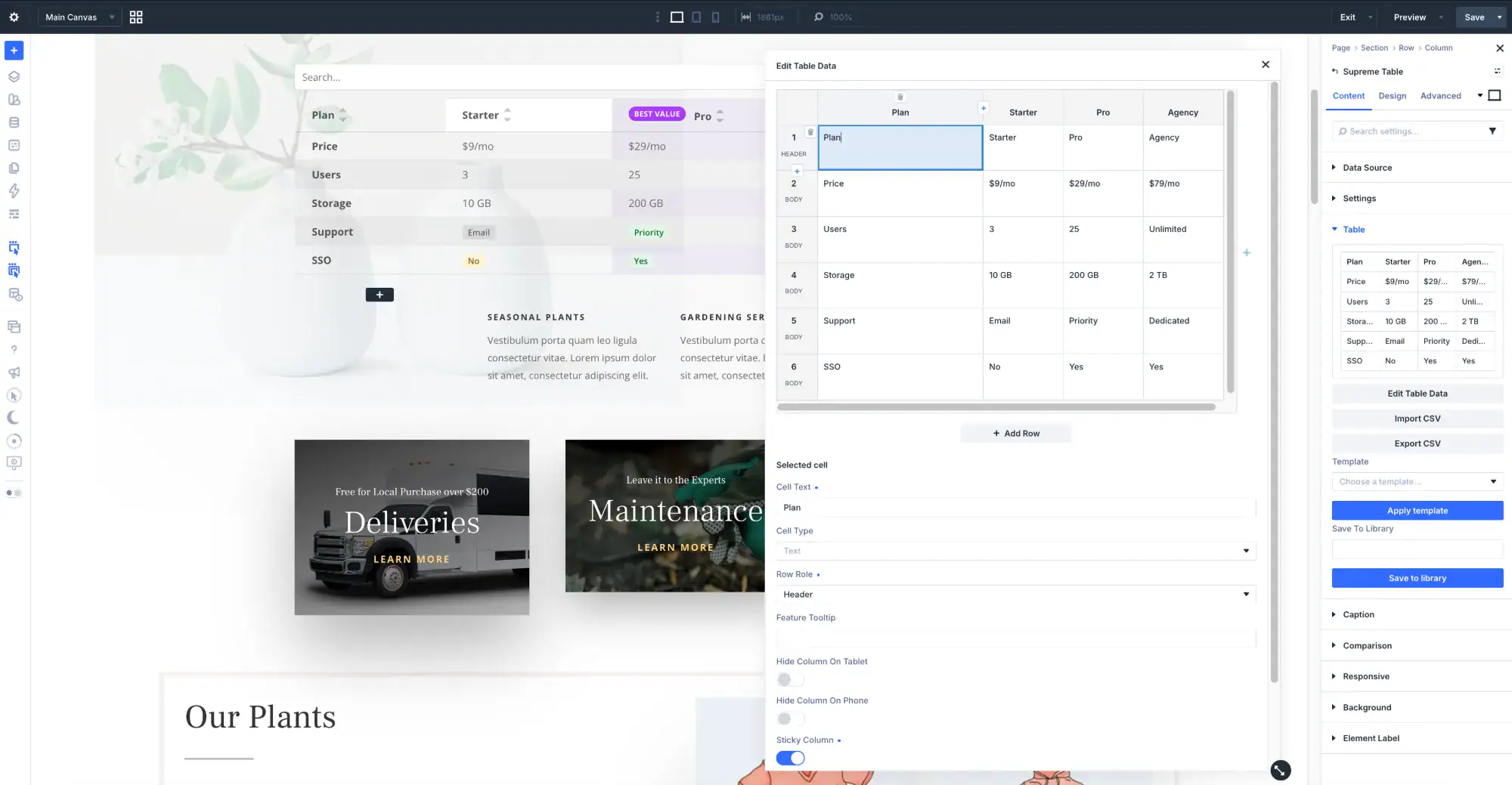 Divi Supreme Pro module settings in the Divi 5 builder
